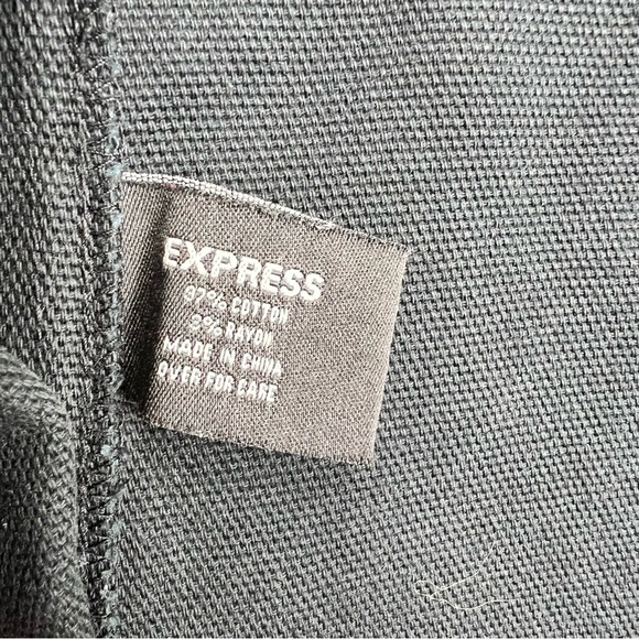 Express Black Wash Button Down Cotton Jacket Size 3/4 - Picture 8 of 13
